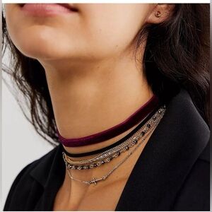 Free people wonderful life collar necklace NWOT